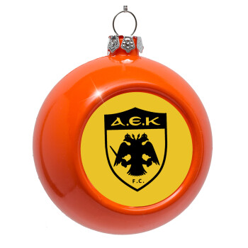 ΑΕΚ, Orange Christmas tree ornament bauble 8cm