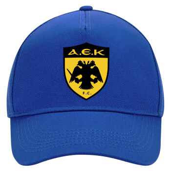 ΑΕΚ, Ultimate Adult Hat BLUE, (100% COTTON DRILL, ADULT, UNISEX, ONE SIZE)