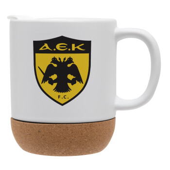 ΑΕΚ, Ceramic coffee mug Cork (MAT), 330ml (1pcs)