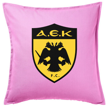 ΑΕΚ, Sofa cushion Pink 50x50cm includes filling