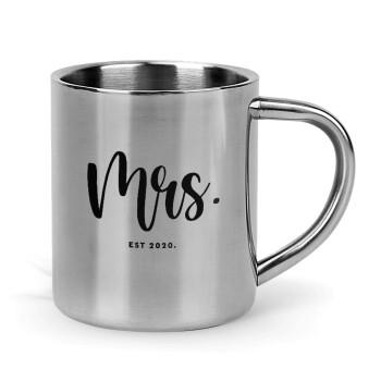 Mr & Mrs (Mrs), Mug Stainless steel double wall 300ml