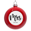 Red Christmas tree ornament bauble 8cm