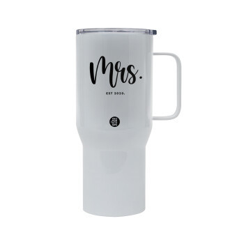 Mr & Mrs (Mrs), Mega Stainless steel Tumbler with lid, double wall 750L