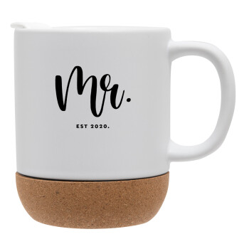 Mr & Mrs (Mr), Ceramic coffee mug Cork (MAT), 330ml (1pcs)