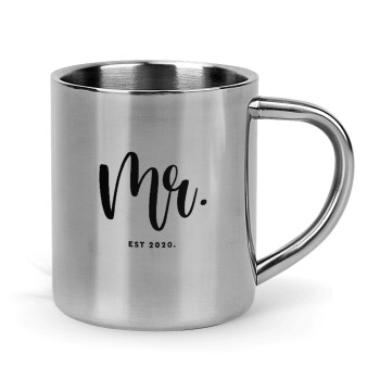 Mr & Mrs (Mr), Mug Stainless steel double wall 300ml