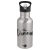 Metallic Silver with straw (500ml)