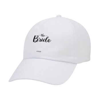 Groom & Bride (Bride), Καπέλο Ενηλίκων Baseball Λευκό 5-φύλλο (POLYESTER, ΕΝΗΛΙΚΩΝ, UNISEX, ONE SIZE)