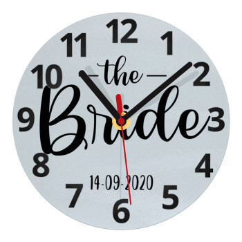Groom & Bride (Bride), Ρολόι τοίχου γυάλινο (20cm)