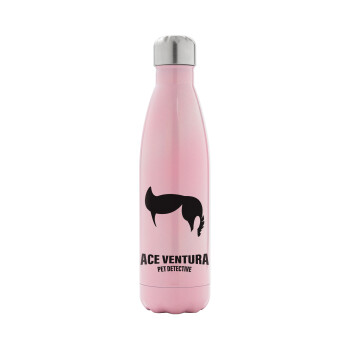 Ace Ventura Pet Detective, Metal mug thermos Pink Iridiscent (Stainless steel), double wall, 500ml