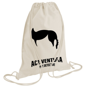 Ace Ventura Pet Detective, Τσάντα πλάτης πουγκί GYMBAG natural (28x40cm)
