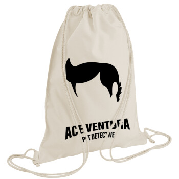 Ace Ventura Pet Detective, Backpack bag GYMBAG natural (28x40cm)