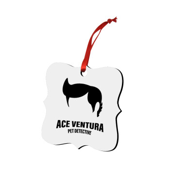 Ace Ventura Pet Detective, Christmas ornament polygon wooden 7.5cm