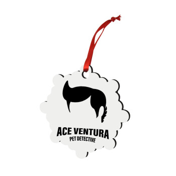 Ace Ventura Pet Detective, Στολίδι Χριστουγεννιάτικο στολίδι snowflake ξύλινο 7.5cm