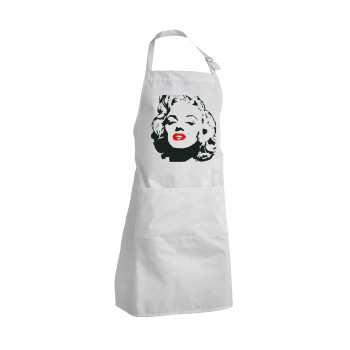 Merilin, Adult Chef Apron (with sliders and 2 pockets)