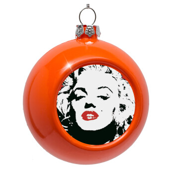 Merilin, Orange Christmas tree ornament bauble 8cm