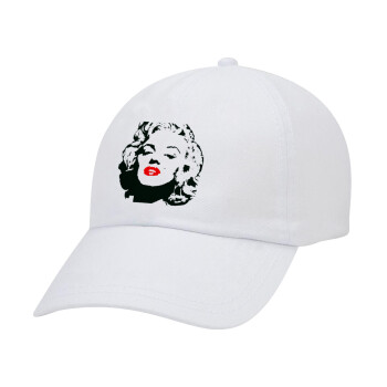 Merilin, Adult Baseball Cap White 5-panel (POLYESTER, ADULT, UNISEX, ONE SIZE)