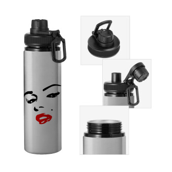 Marilyn Monroe, Metallic water bottle with safety cap, 850ml aluminum