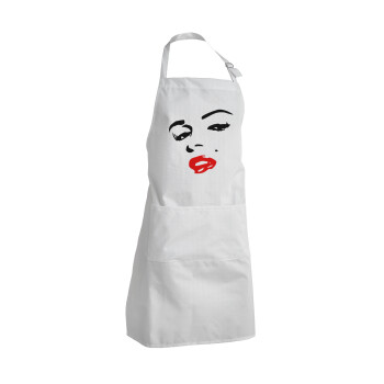 Marilyn Monroe, Adult Chef Apron (with sliders and 2 pockets)