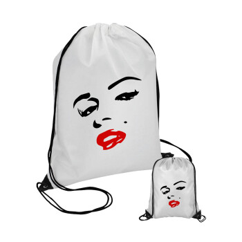 Marilyn Monroe, Τσάντα πουγκί με μαύρα κορδόνια (1 τεμάχιο)
