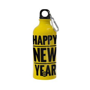 Happy new year, Water bottle 600ml