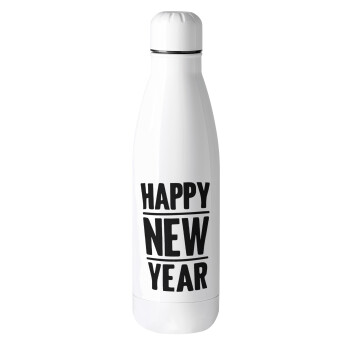 Happy new year, Metal mug thermos (Stainless steel), 500ml