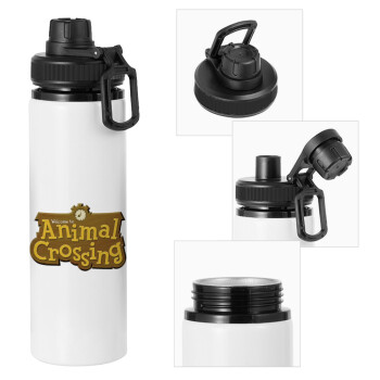 Animal Crossing, Metal water bottle with safety cap, aluminum 850ml