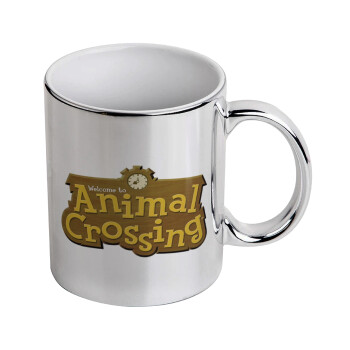 Animal Crossing, Mug ceramic, silver mirror, 330ml