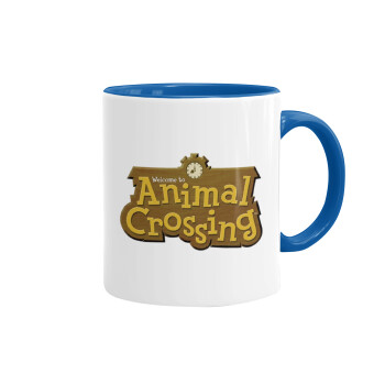 Animal Crossing, Κούπα χρωματιστή μπλε, κεραμική, 330ml