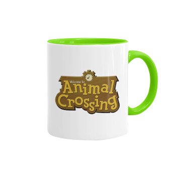 Animal Crossing, Mug colored light green, ceramic, 330ml