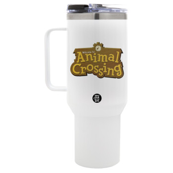 Animal Crossing, Mega Tumbler με καπάκι, διπλού τοιχώματος (θερμό) 1,2L