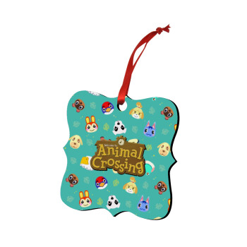 Animal Crossing, Christmas ornament polygon wooden 7.5cm