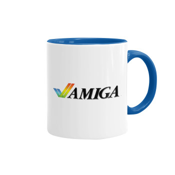 amiga, Mug colored blue, ceramic, 330ml