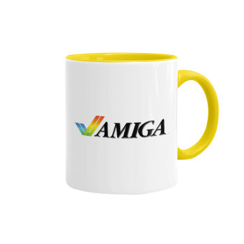 amiga, Mug colored yellow, ceramic, 330ml
