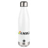 Metal mug thermos White (Stainless steel), double wall, 500ml