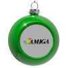 Green Christmas tree ornament bauble 8cm