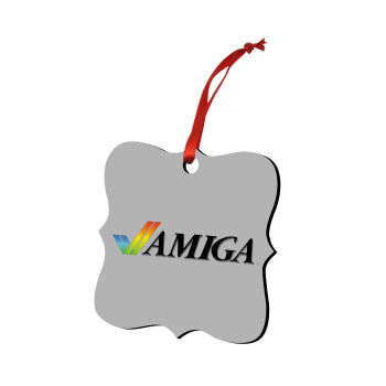 amiga, Christmas ornament polygon wooden 7.5cm