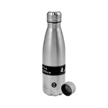 The office, Metallic water bottle, stainless steel, 750ml