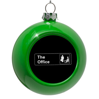 The office, Green Christmas tree ornament bauble 8cm