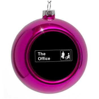 The office, Purple Christmas tree ornament bauble 8cm