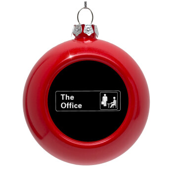 The office, Red Christmas tree ornament bauble 8cm