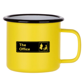 The office, Metallic enamel MATT Yellow cup 360ml