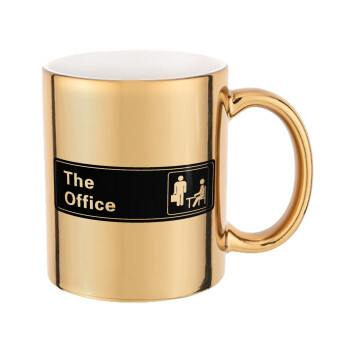 The office, Mug ceramic, gold mirror, 330ml