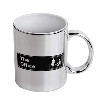 The office, Mug ceramic, silver mirror, 330ml
