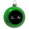 Green Christmas tree ornament bauble 8cm