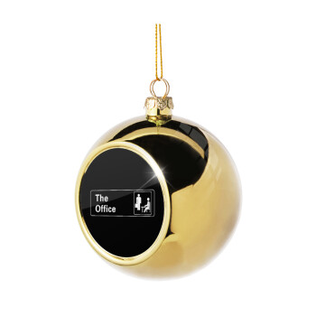 The office, Golden Christmas tree ball ornament 8cm