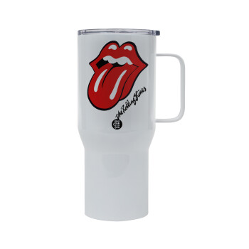 The rolling stones, Mega Stainless steel Tumbler with lid, double wall 750L