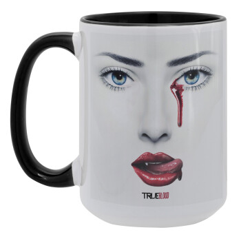 True blood, Κούπα Mega 15oz, κεραμική Μαύρη, 450ml