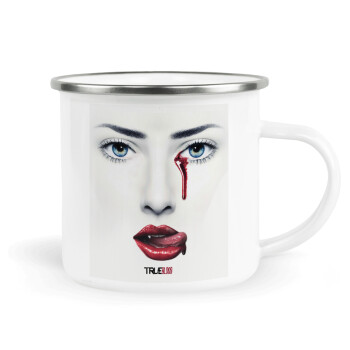 True blood, Κούπα Μεταλλική εμαγιέ λευκη 360ml