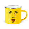 Yellow Enamel Metallic Cup 360ml