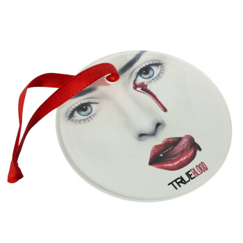 True blood, Christmas ornament glass 9cm